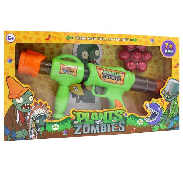 

Автомат помповый с мягкими шарами Plants vs Zombies