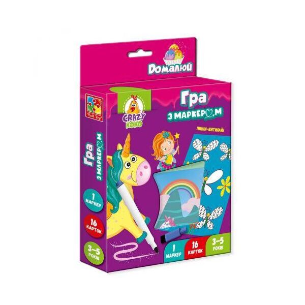 

Развивающая игра "Пиши и вытирай: Единороги" VT5010-17