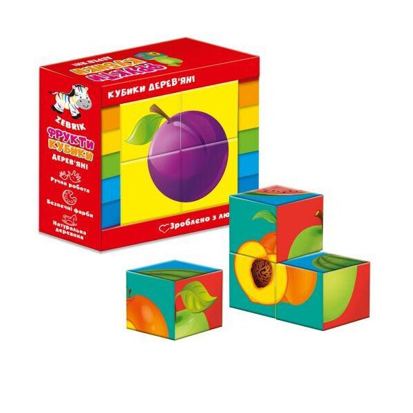

Кубики деревянные "Фрукты" ZB1001-04