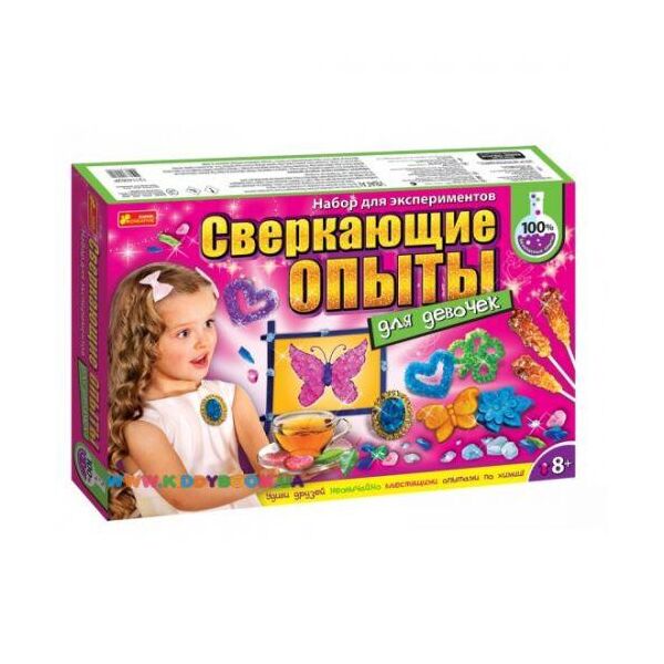 

Набор для эксперементов "Сверкающие опыты для девочек", рус 12114062Р