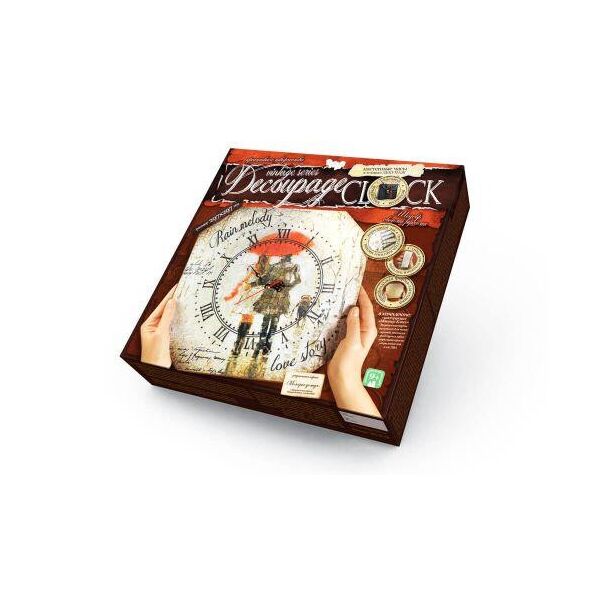 

Комплект креативного творчества "Decoupage Clock Мелодия дождя", с рамкой DKC-01-06