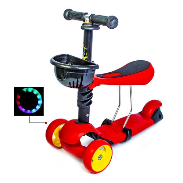 

Самокат Scooter Smart 3in1. Красный цвет.