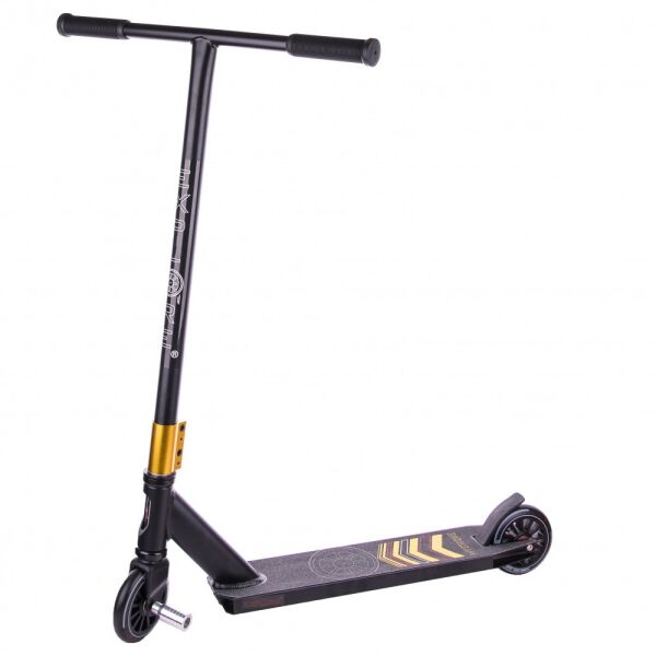 

Трюковый самокат MYSTIQUE HIC Explore, HIC, с пегой, диаметр колес 110 мм, черно-желтый