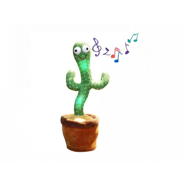 

Интерактивная игрушка танцующий кактус поющий 120 песен с подсветкой Dancing Cactus Повторюшка зеленый