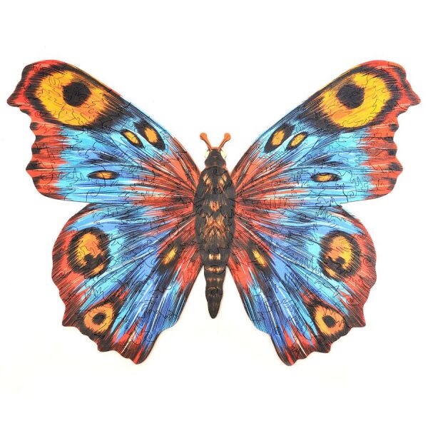 

Дерев'яні пазли «Colorful Butterfly»
