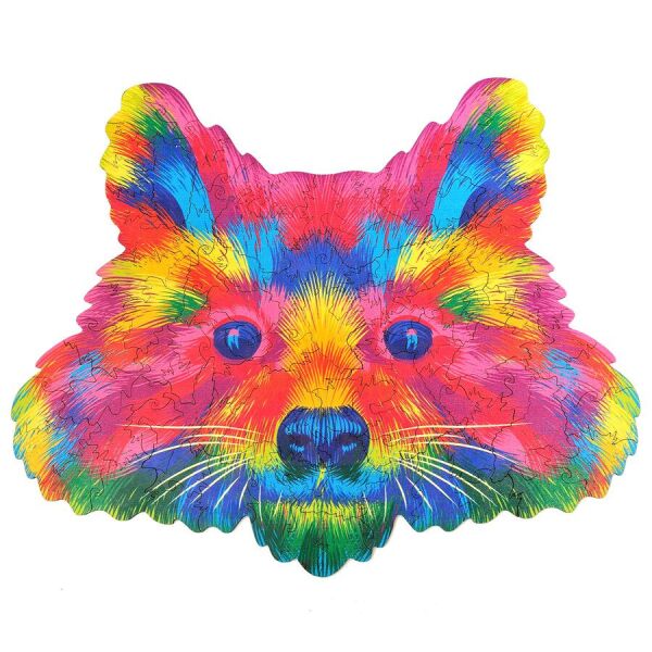 

Дерев'яні пазли «Colorful Raccoon»