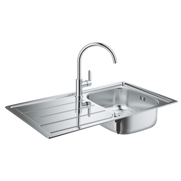 

Набор Grohe мойка кухонная K200 31562SD0 + смеситель BauEdge 31367000
