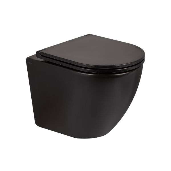 

Унитаз подвесной Qtap Robin безободковый с сиденьем Slim Soft-close QT13332141ERMB