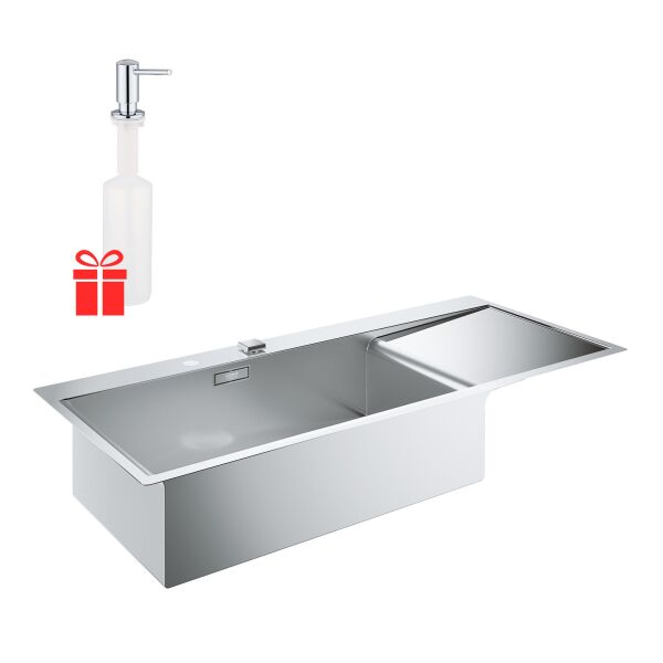 

Набор Grohe мойка кухонная K1000 31581SD0 + дозатор для моющего средства Contemporary 40536000