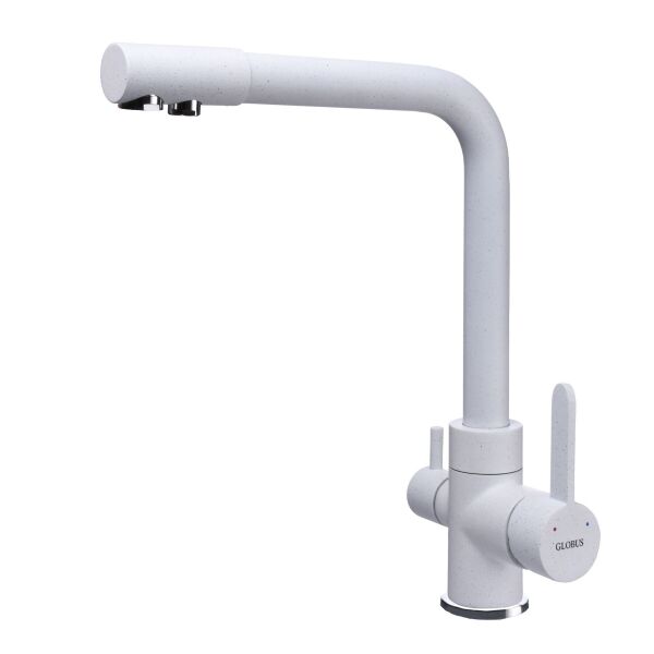 

Смеситель для кухни под осмос Globus Lux GLLR-0444-7-WHITE