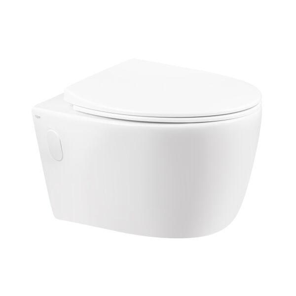 

Унитаз подвесной Qtap Leo безободковый с сиденьем Slim Soft-close QT11331002ERW