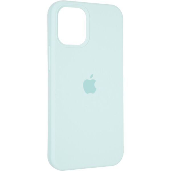 

Чехол Fiji Silicone Case для Apple iPhone 12 бампер накладка Full Soft Marine Green