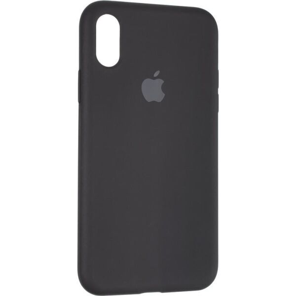 

Чехол Fiji Silicone Case для Apple iPhone X бампер накладка Full Soft Black