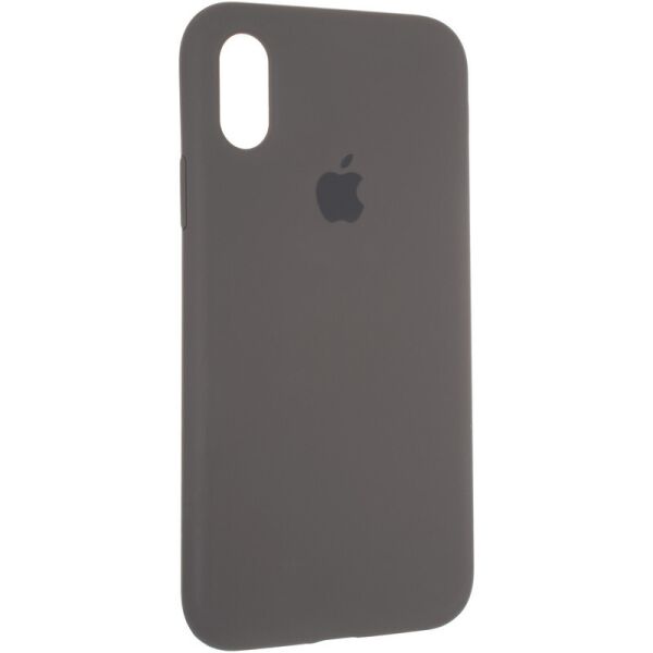 

Чехол Fiji Silicone Case для Apple iPhone X бампер накладка Full Soft Cocao