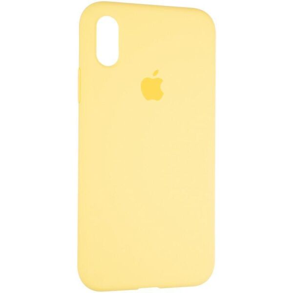 

Чехол Fiji Silicone Case для Apple iPhone XS Max бампер накладка Full Soft Canary Yellow