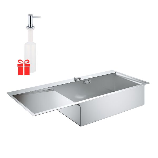 

Набор Grohe мойка кухонная K1000 31582SD0 + дозатор для моющего средства Contemporary 40536000