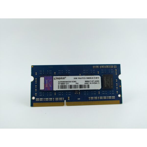 

Оперативная память для ноутбука SODIMM Kingston DDR3 2Gb 1333MHz PC3-10600S (ACR256X64D3S13C9G) refurbished