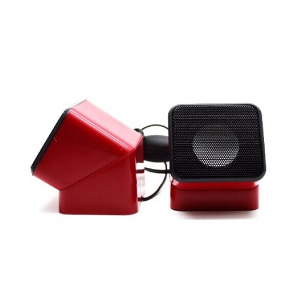 

Колонки 2.0 G-SYSYTEM G-012, 2х2.5W, USB, Red - Black, пластик, c регулировкой звука на проводе, BOX