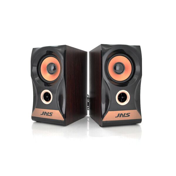 

Колонки JEDEL JNS-58 220V+3.5mm, 2x5W, 80Hz- 20KHz, с регулятором громкости, Black, BOX, Q50