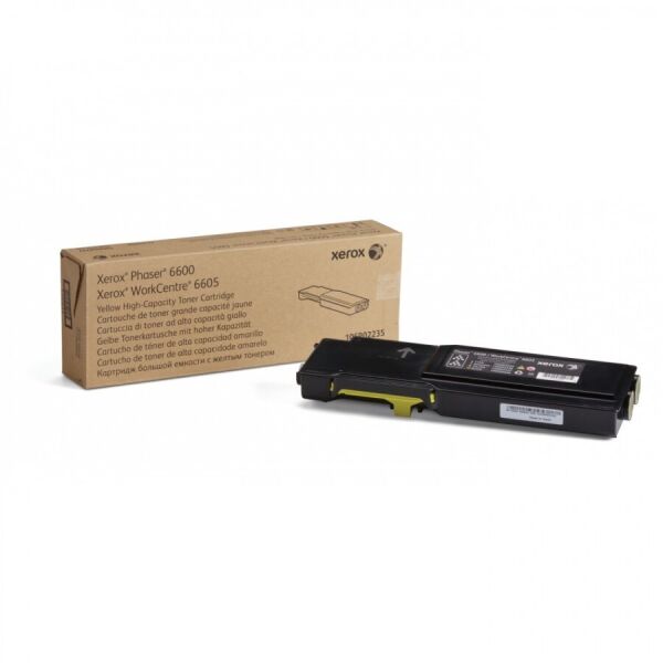 

Тонер картридж Xerox PH6600/WC6605 Yellow (6000 стр)