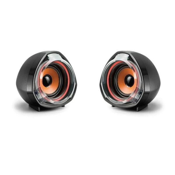 

Колонки 2.0 JEDEL JD-А7 USB+3.5mm, 2x3W, 90Hz- 20KHz, с регулятором громкости, Black / Orange, BOX, Q40