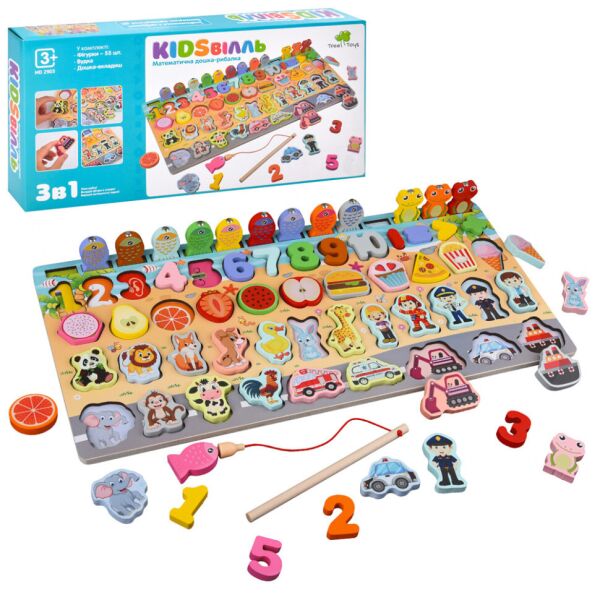 

Деревянная игрушка Центр развивающий MD 2903 рыбалка