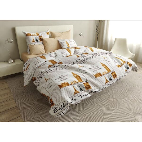 

Комплект постельного белья NSHV Семейный Бязь Лондон принт постільна білизна n_4115s