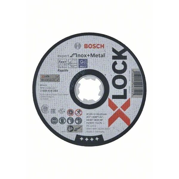 

Отрезной круг Bosch X-LOCK Expert for Inox and Metal, 125x1.0x22.2мм