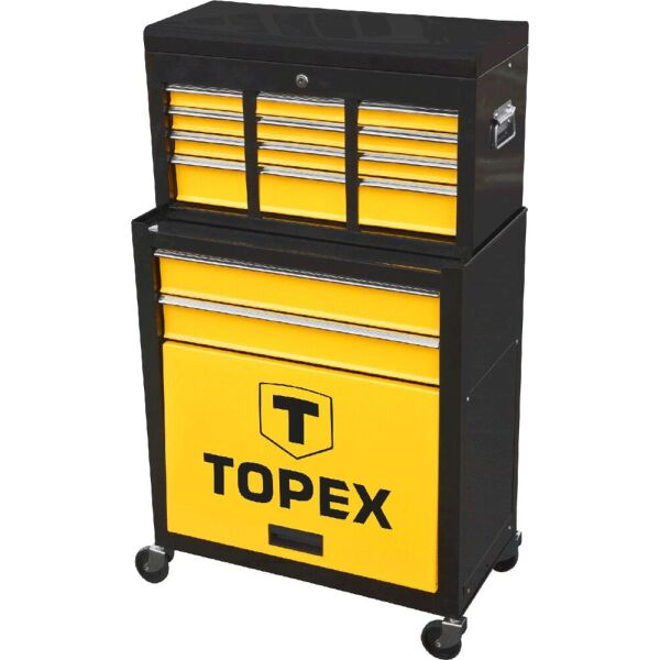 

Шкаф инструментальный TOPEX, 2 выдвижных ящика, полка