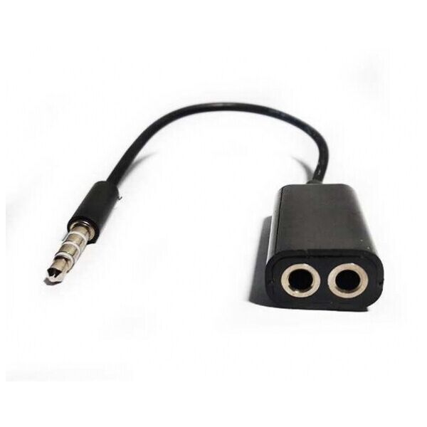 

Сплиттер Jack 3.5(папа)-2*Jack 3.5 (мама) Stereo Black , Пакет, Q200