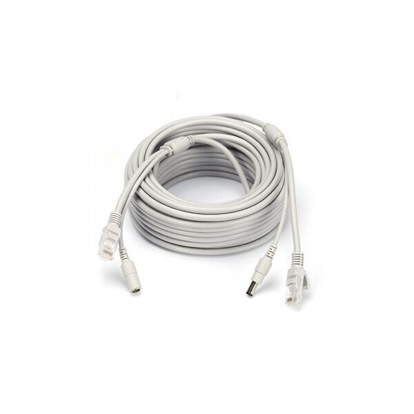 

Патчкорд комбинированный по витой паре RJ-45+DC 30m, серый, Q20