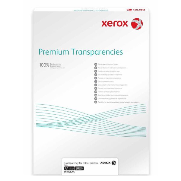 

Пленка прозрачная Xerox A4 100л. без подложки