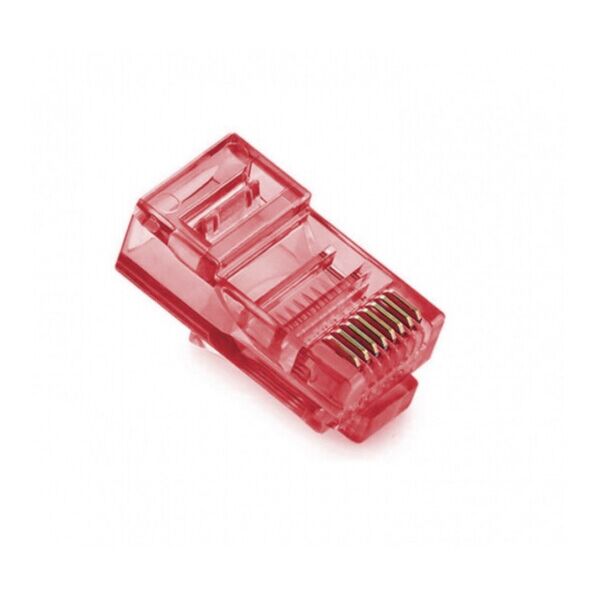 

Коннектор Merlion RJ-45 8P8C UTP Cat-5 (100 шт - уп.) Q100 Red в тубе