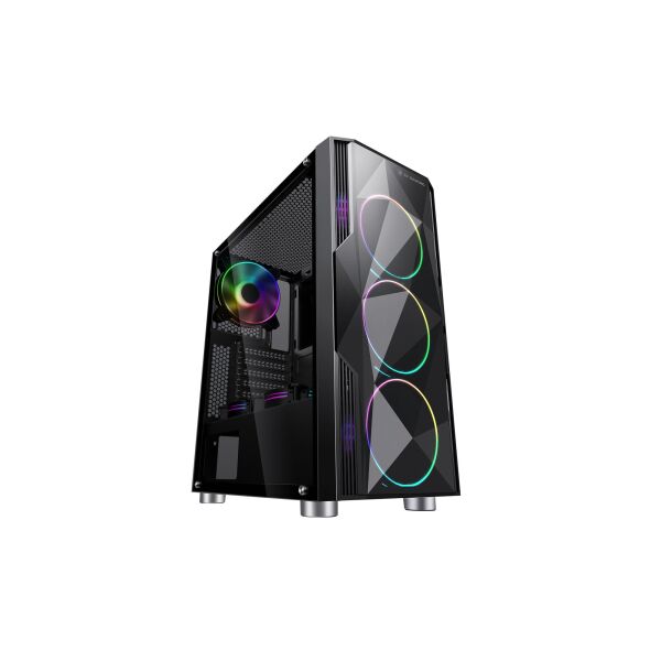

Корпус 2E Gaming ARDOR (GA3401) MidT,2*USB2.0,1*USB3.0, 4*120ARGB,стекло (бок.пан.),без БП,черн.