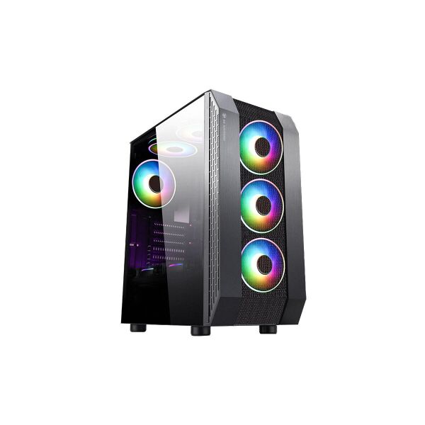 

Корпус 2E Gaming DOMINATOR (G3305) MidT,2*USB2.0, 1*USB3.0,3*120ARGB,стекло (бок.пан.),без БП,черн.