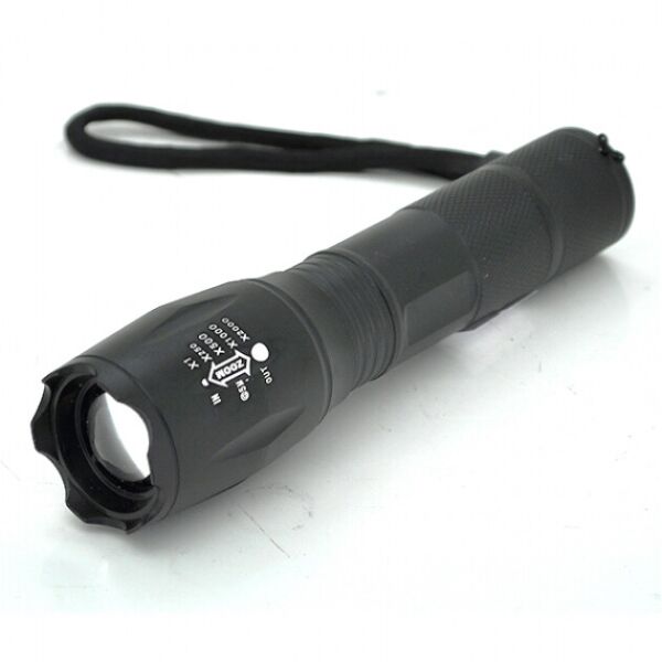 

Фонарик ручной 6061-T6 Zoom Алюминий, Black