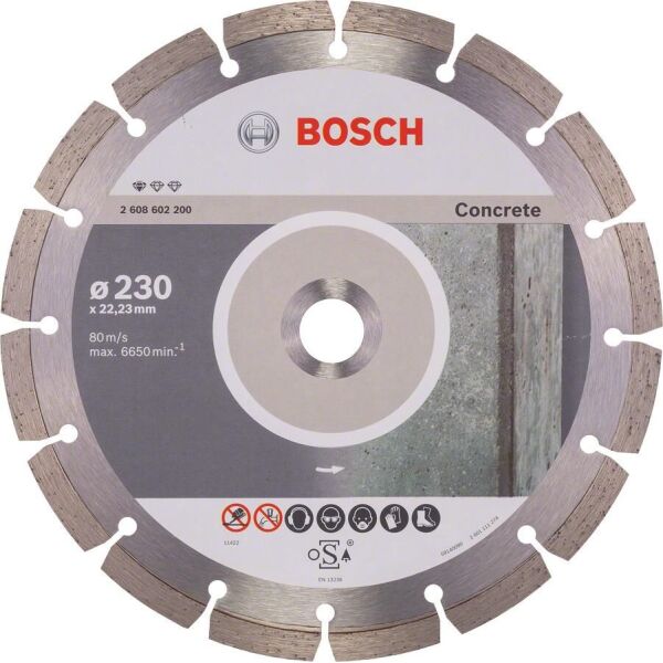 

Bosch Диск алмазный Standard for Concrete 230-22.23, по бетону