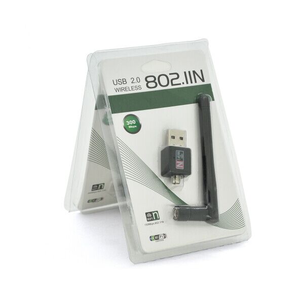 

Беспроводной сетевой адаптер с антенной 10см 2DBI Wi-Fi-USB Merlion LV-UW02-2DB