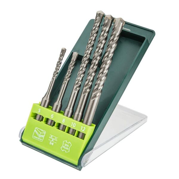 

Набор буров VERTO, SDS Plus, 5, 6 x 110 mm + 8, 10, 12 x 160 мм, x 5 шт.