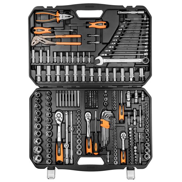 

Набор инструментов NEO 1/2 ", 3/8", 1/4 "233 ед.