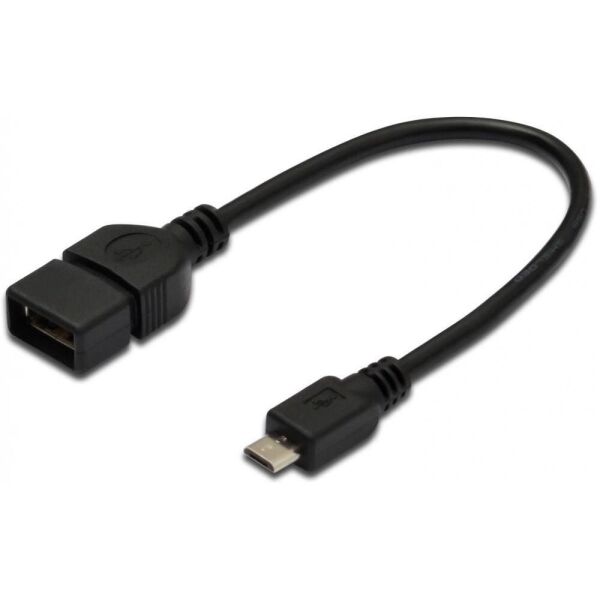 

Адаптер ASSMANN USB 2.0 (AF/microB) OTG 0.2m, black