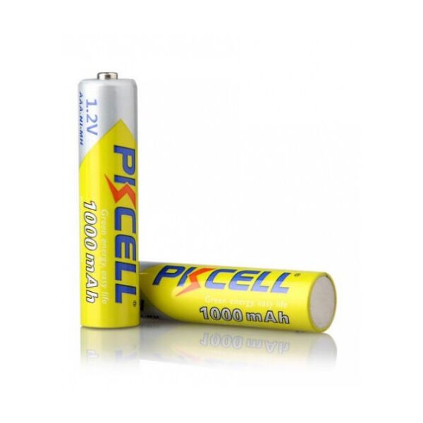 

Аккумулятор PKCELL 1.2V AAA 1000mAh NiMH Rechargeable Battery, 2 штуки в блистере цена за блистер, Q12