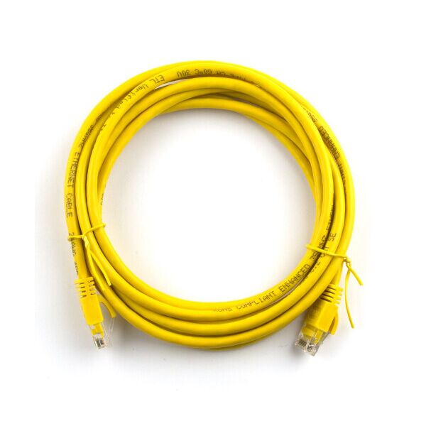 

Патч-корд литой RITAR, UTP, RJ45, Cat.5e, 1,5m, желтый, Cu (медь)
