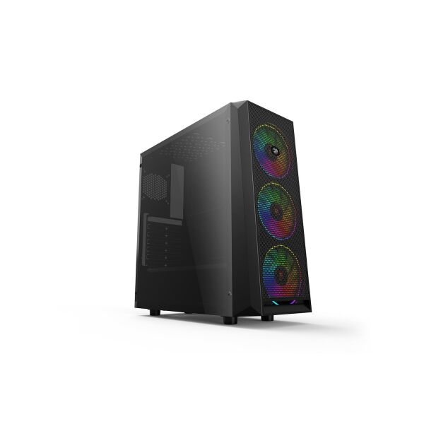 

Корпус 2E Gaming OBERON (GX912) MidT,2*USB3.0,3*120мм LED,акрил(бок.пан.),без БП,черный
