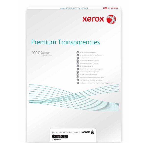 

Пленка прозрачная Xerox SRA3 200л. удаляемая по короткой кромке