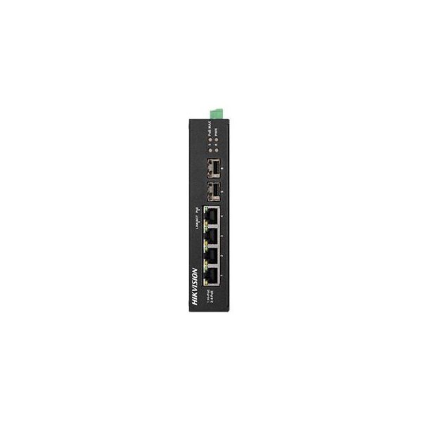 

4-портовый неуправляемый POE коммутатор Hikvision DS-3T0506HP-E/HS