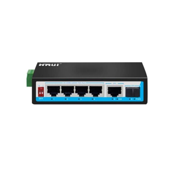 

POE коммутатор 6-портовый индустр. HongRui HR500-AFG-411S