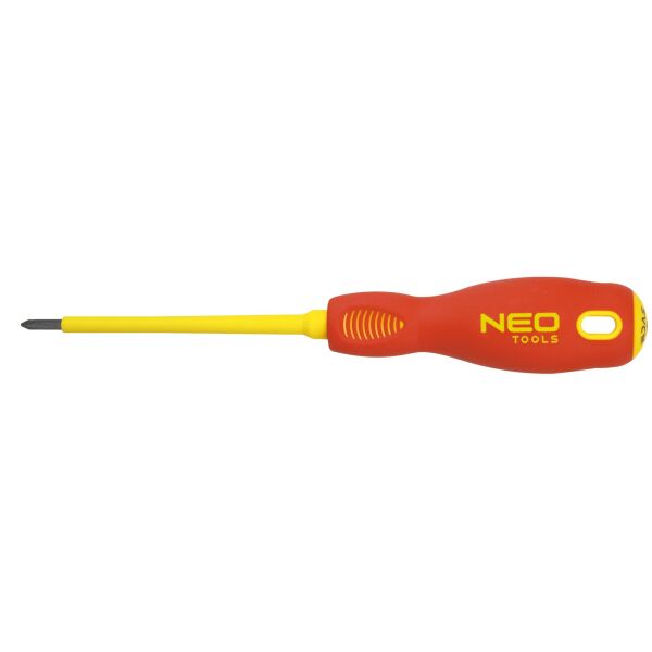 

Отвертка NEO крестовая PZ2 x 100 мм, (1000 В) CrMo