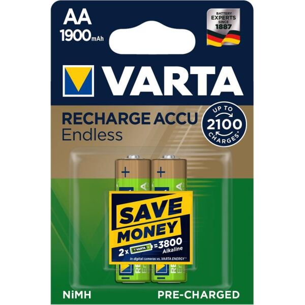 

Аккумулятор VARTA RECHARGEABLE ACCU ENDLESS AA 1900mAh BLI 2 NI-MH