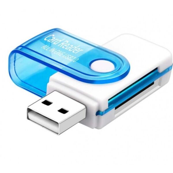 

Кардридер универсальный 4в1 MERLION CRD-5BL TF - Micro SD, USB2.0, Orange, OEM Q50